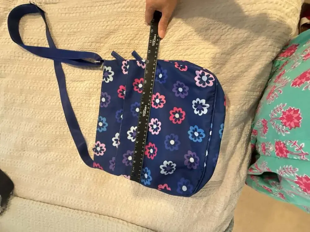 Vera Bradley Triple Zip Hipster Crossbody Bag in Ellie Flowers